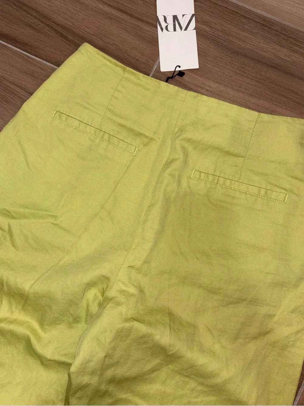 Zara relaxed green seam